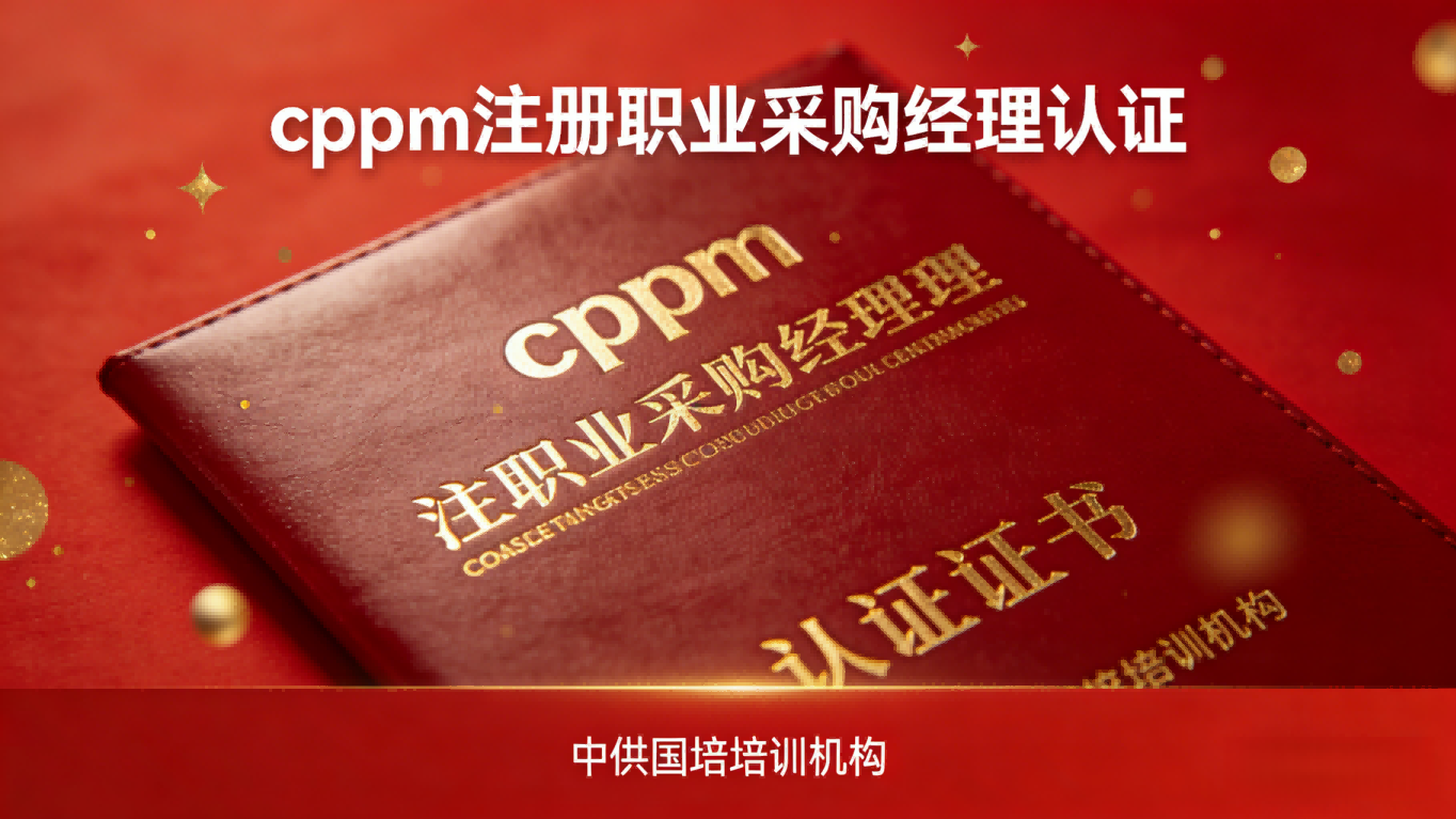 CPPM介绍：含金量高的采购职业认证与中供国培的赋能之路