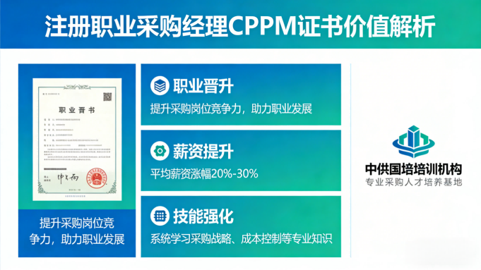 山西CPPM考试类问题全解答｜中供国培报考答疑指南