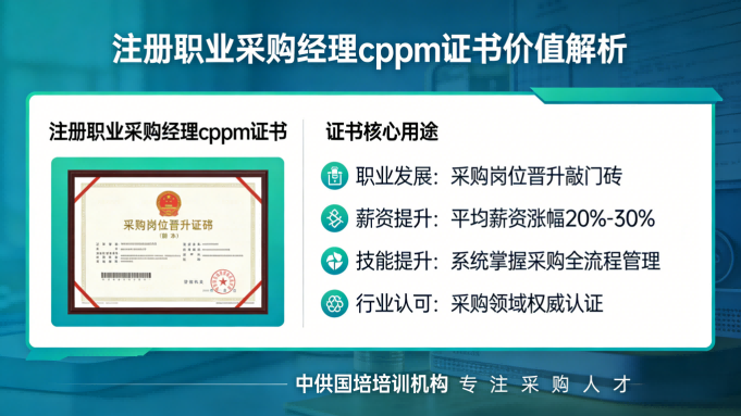 山西CPPM报名类问题答疑 | 中供国培报考常见问题一览